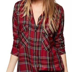 Sanctuary Plaid Button Down Size Small